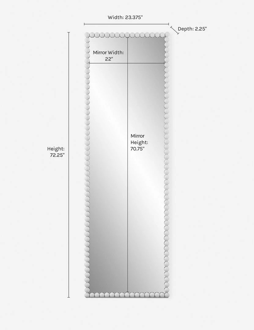 Lulu And Georgia Whipple Full Length Mirror New