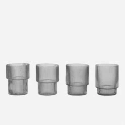Lulu And Georgia Rian Ripple Glassware (Set Of 4)