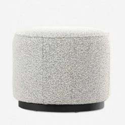 Lulu And Georgia Bouclรฉ + Textural Fabric Aldora Stool