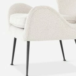 Lulu And Georgia Marika Accent Chair Bouclé + Textural Fabric