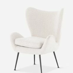Lulu And Georgia Marika Accent Chair Bouclé + Textural Fabric
