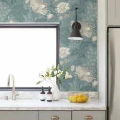 Lulu And Georgia New Scalamandre Ava Wallpaper By Sandberg, Indigo