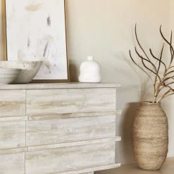 Lulu And Georgia Furniture Corliss 6-Drawer Dresser, White Wash