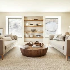 Lulu And Georgia Curved + Rounded Jacob Round Coffee Table By Arteriors