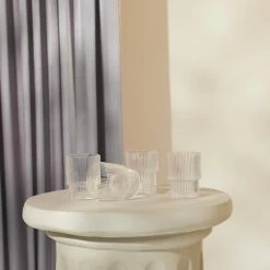 Lulu And Georgia Rian Ripple Glassware (Set Of 4)