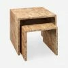Lulu And Georgia Raisa Burl Wood Nesting Side Tables (Set Of 2)