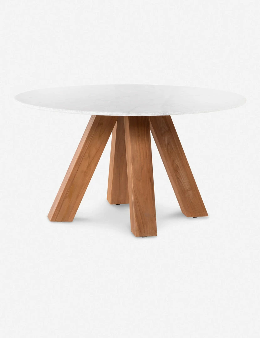 Lulu And Georgia Catanzaro Indoor / Outdoor Round Dining Table Outdoor Collection