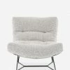 Lulu And Georgia Bouclé + Textural Fabric Menorca Accent Chair