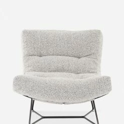 Lulu And Georgia Bouclé + Textural Fabric Menorca Accent Chair