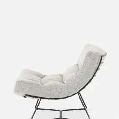 Lulu And Georgia Bouclé + Textural Fabric Menorca Accent Chair