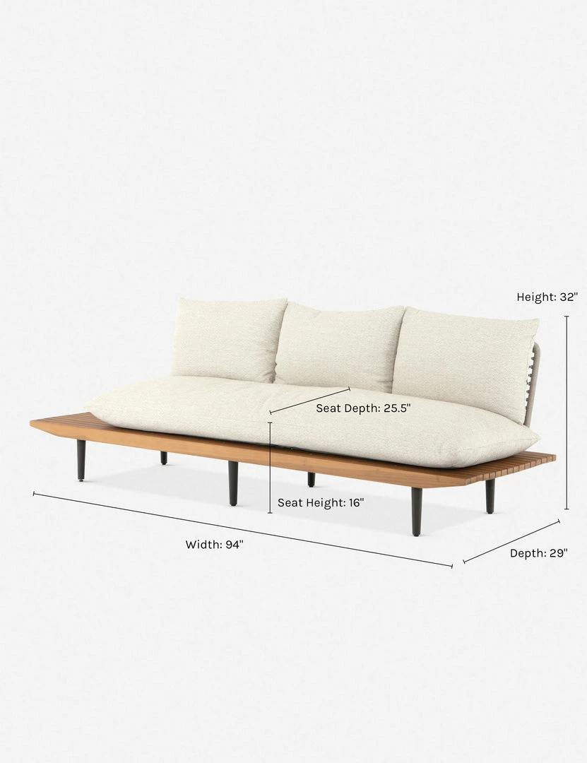 Lulu And Georgia Elodie Indoor / Outdoor Sofa Outdoor Collection