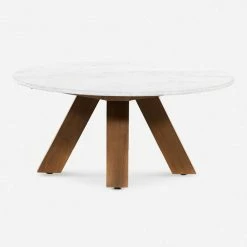 Lulu And Georgia Catanzaro Indoor / Outdoor Round Coffee Table Outdoor Collection