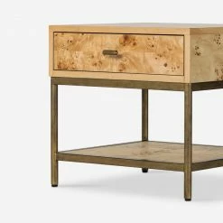 Lulu And Georgia Lorca Burl Wood Side Table Furniture