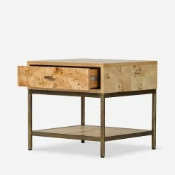 Lulu And Georgia Lorca Burl Wood Side Table Furniture