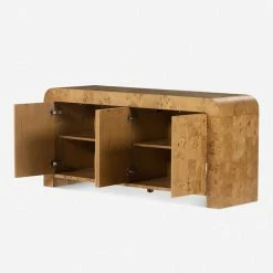 Lulu And Georgia Martine Media Console Burl Wood