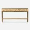 Lulu And Georgia Lorca Burl Wood Console Table