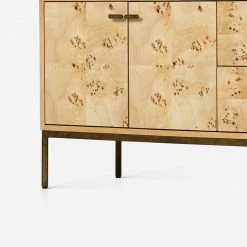 Lulu And Georgia Lorca Burl Wood Media Console