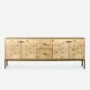 Lulu And Georgia Lorca Burl Wood Media Console