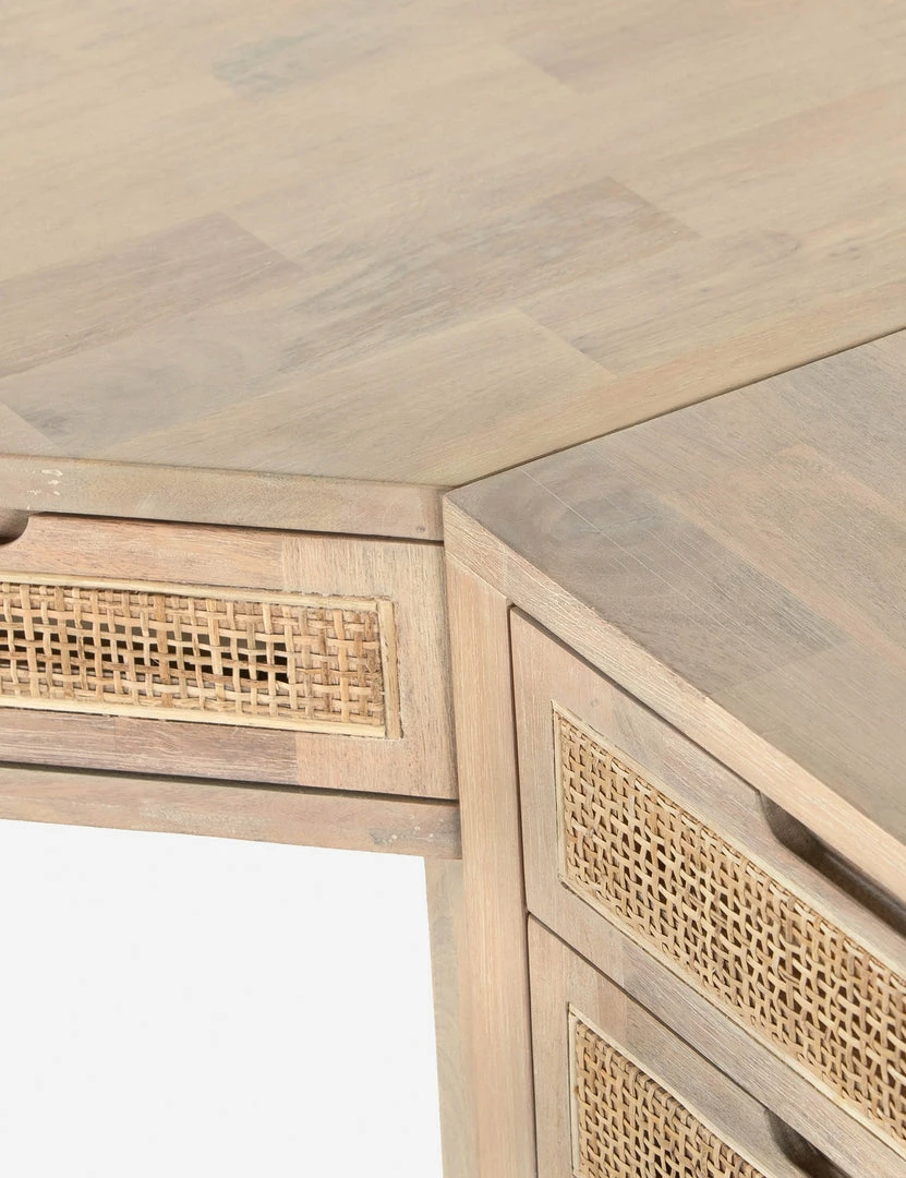 Lulu And Georgia Furniture Margot Modular Desk With Filing Cabinet