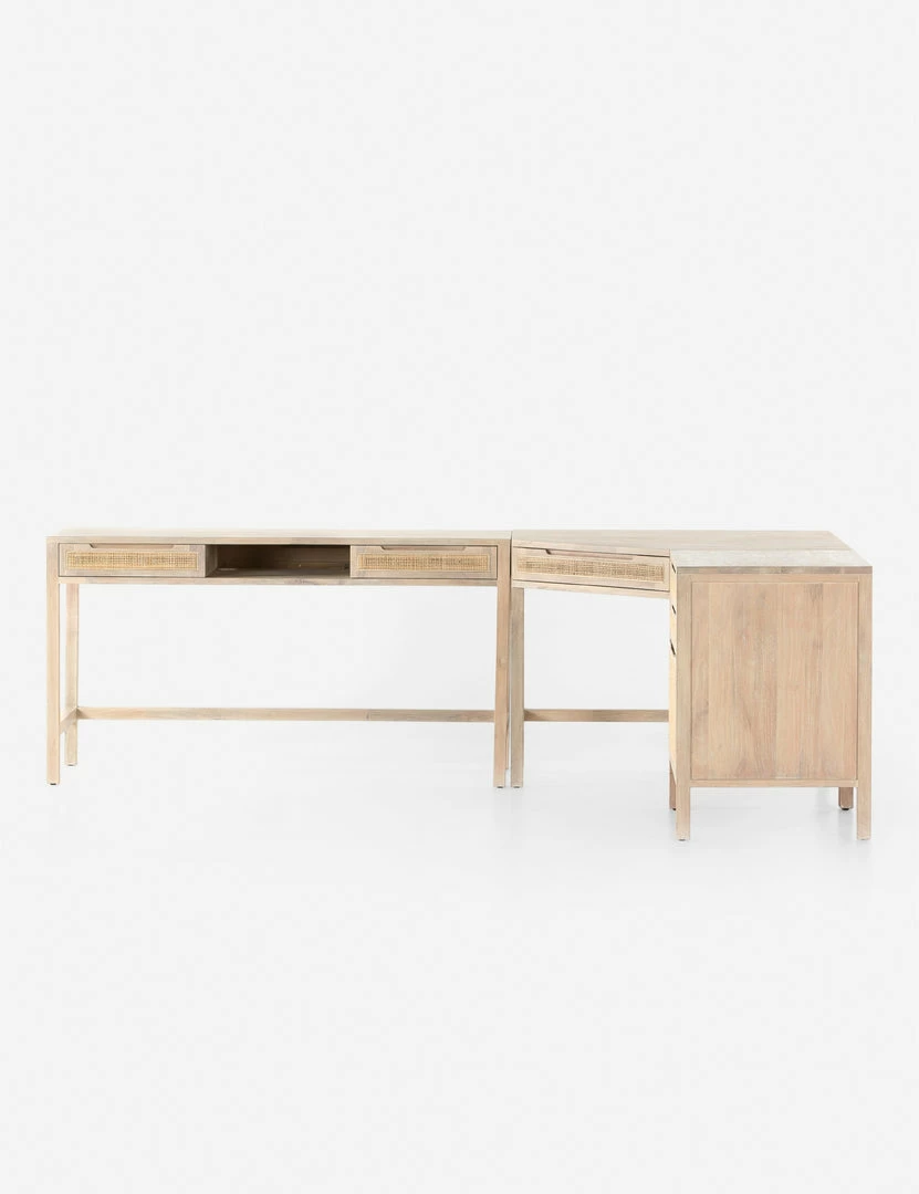 Lulu And Georgia Furniture Margot Modular Desk With Filing Cabinet