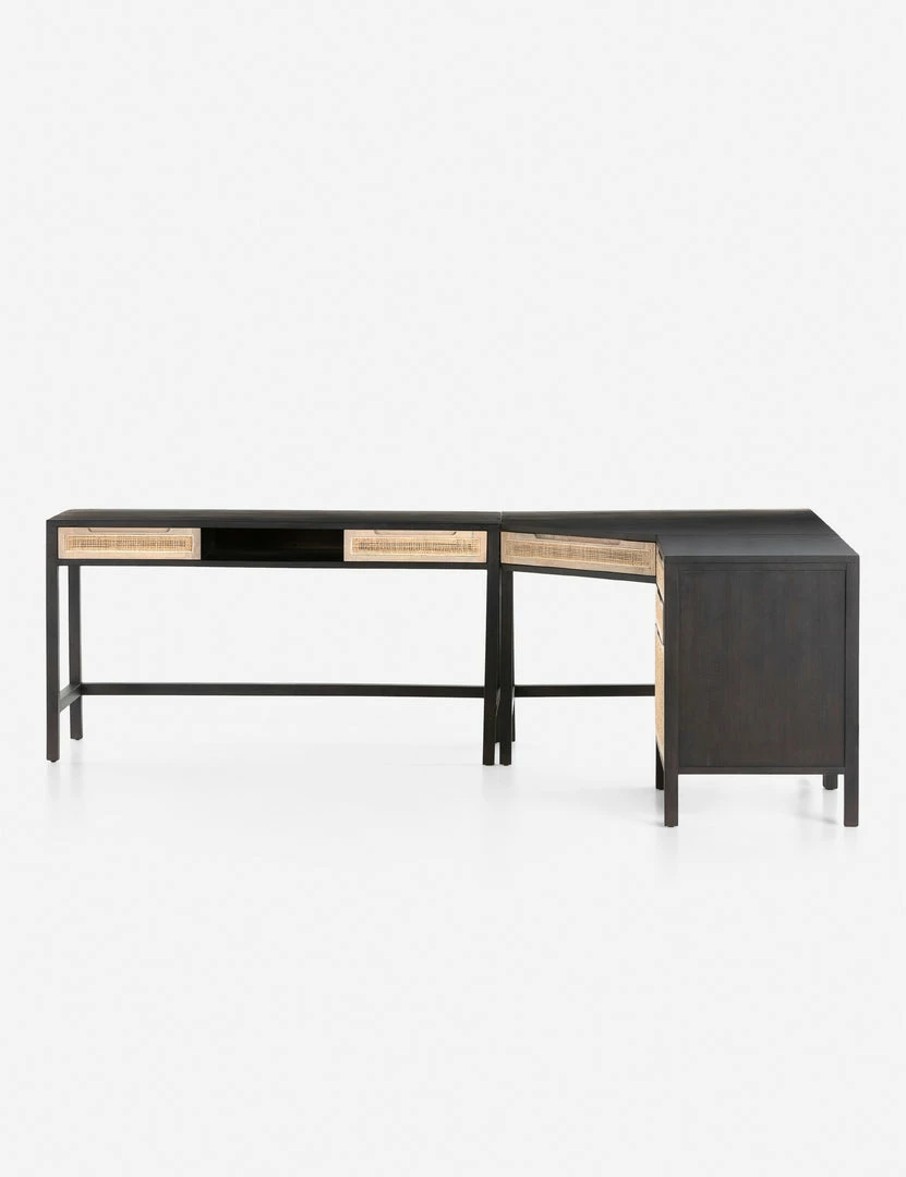 Lulu And Georgia Furniture Margot Modular Desk With Filing Cabinet