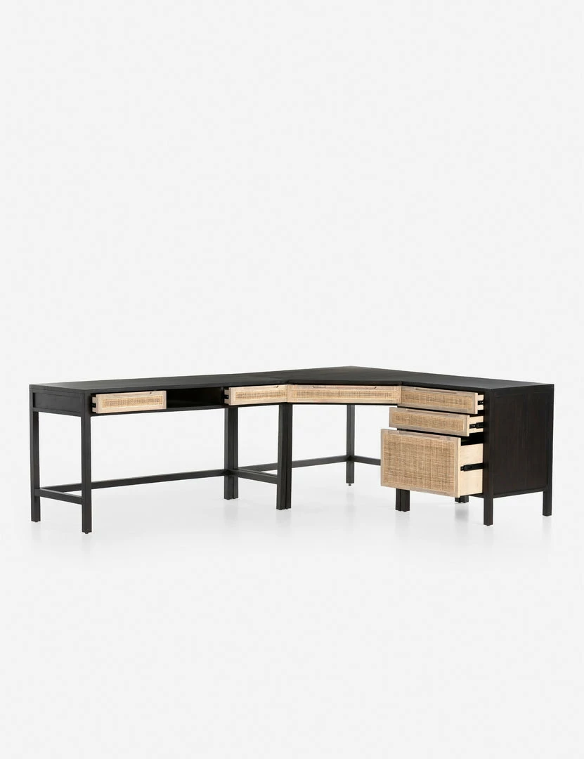 Lulu And Georgia Furniture Margot Modular Desk With Filing Cabinet