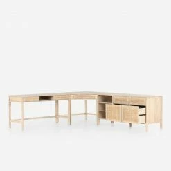 Lulu And Georgia Furniture Margot Modular Desk With Filing Sideboard