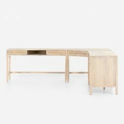 Lulu And Georgia Furniture Margot Modular Desk With Filing Sideboard