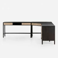 Lulu And Georgia Furniture Margot Modular Desk With Filing Sideboard