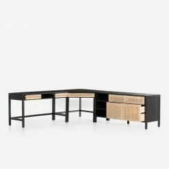 Lulu And Georgia Furniture Margot Modular Desk With Filing Sideboard