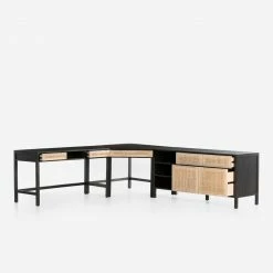 Lulu And Georgia Furniture Margot Modular Desk With Filing Sideboard