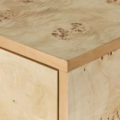 Lulu And Georgia Lorca Burl Wood Nightstand