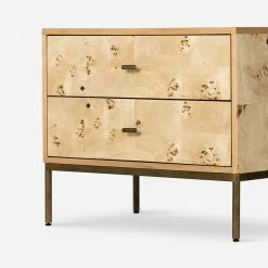 Lulu And Georgia Lorca Burl Wood Nightstand