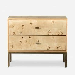 Lulu And Georgia Lorca Burl Wood Nightstand