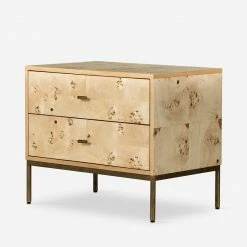 Lulu And Georgia Lorca Burl Wood Nightstand