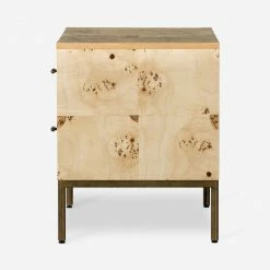Lulu And Georgia Lorca Burl Wood Nightstand