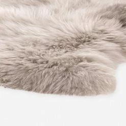 Lulu And Georgia Vale Ombre Sheepskin Throw Earth Tones