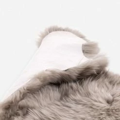 Lulu And Georgia Vale Ombre Sheepskin Throw Earth Tones