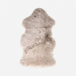 Lulu And Georgia Vale Ombre Sheepskin Throw Earth Tones