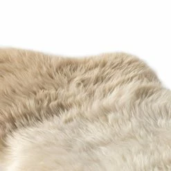 Lulu And Georgia Vale Ombre Sheepskin Throw Earth Tones