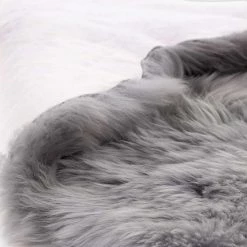 Lulu And Georgia Vale Ombre Sheepskin Throw Earth Tones