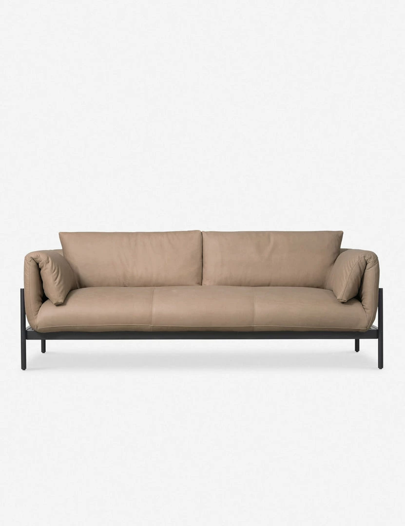 Lulu And Georgia Frampton Leather Sofa New