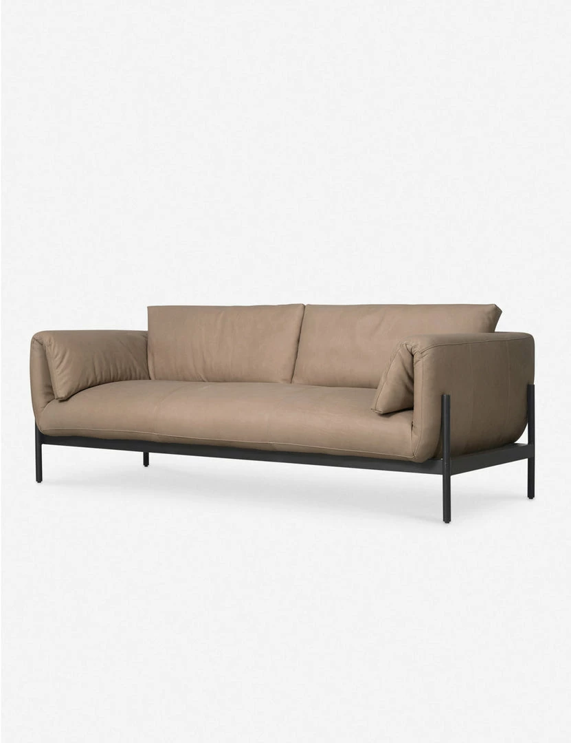 Lulu And Georgia Frampton Leather Sofa New