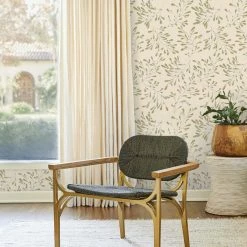 Lulu And Georgia Branch Wallpaper By Susan Hable Mossy Greens