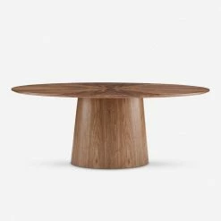Lulu And Georgia Curved + Rounded Beth Oval Dining Table, Brown