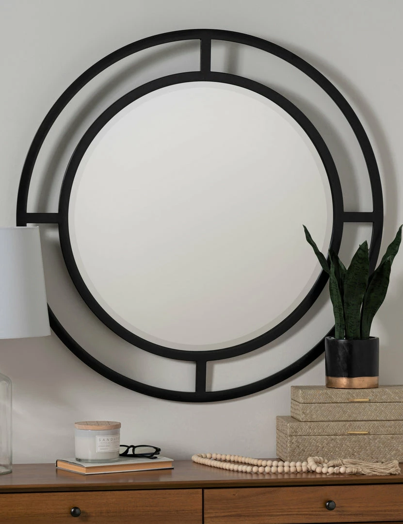 Lulu And Georgia Silas Round Mirror Curved + Rounded