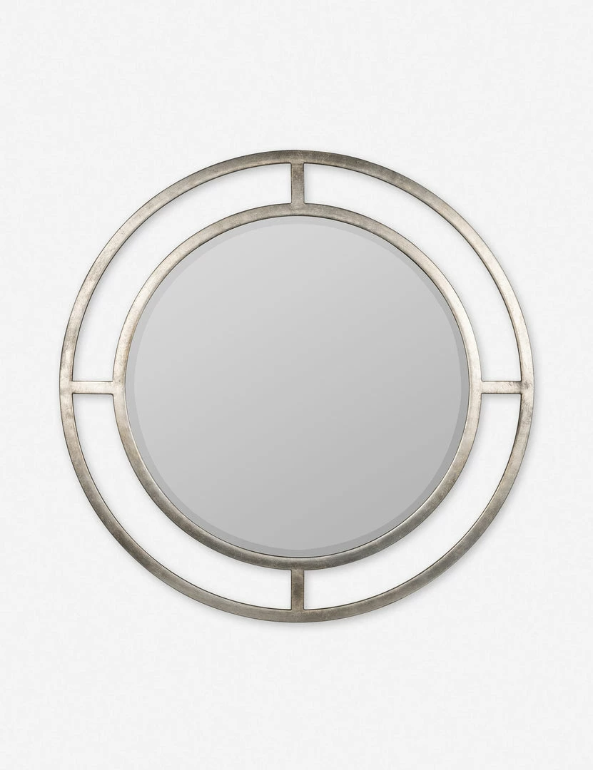 Lulu And Georgia Silas Round Mirror Curved + Rounded