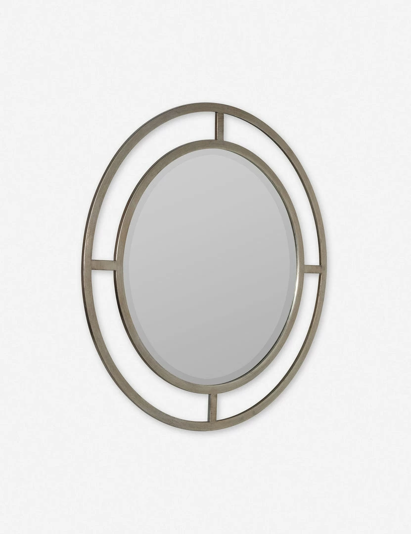 Lulu And Georgia Silas Round Mirror Curved + Rounded