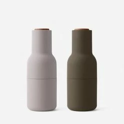 Lulu And Georgia Salt And Pepper Bottle Grinders (Set Of 2) Muted Pastels
