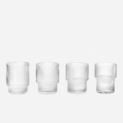 Lulu And Georgia Rian Ripple Glassware (Set Of 4)
